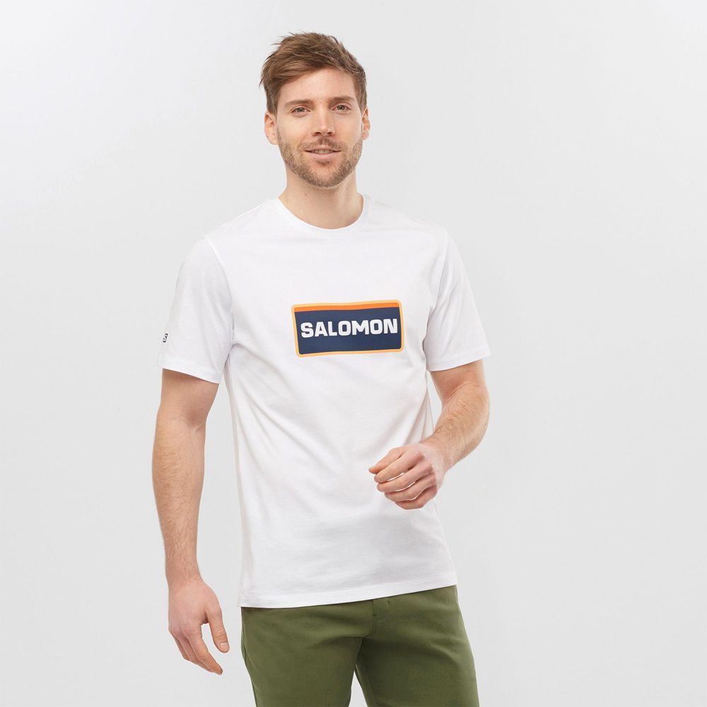 Salomon Israel OUTLIFE GRAPHIC HERITAGE SS M - Mens T shirts - White (WJAQ-59412)